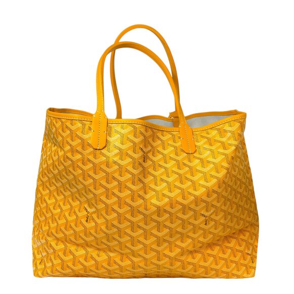 Goyard Yellow Goyardine Canvas Saint Louis PM Tote Handbag - Picture 3 of 16